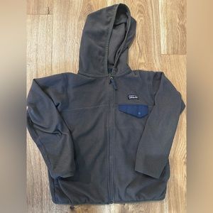 XS 5-6 years old PATAGONIA grey zip fleece